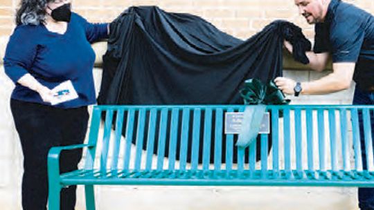 BENCH DEDICATED TO LATE CITY EMPLOYEE