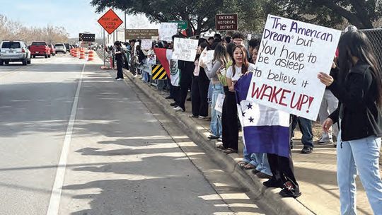 BISD students walk out on ICE