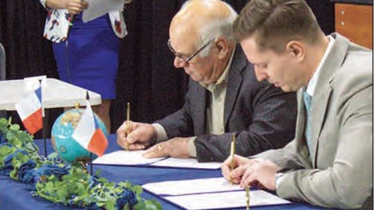 Czech region, Bastrop County sign partnership