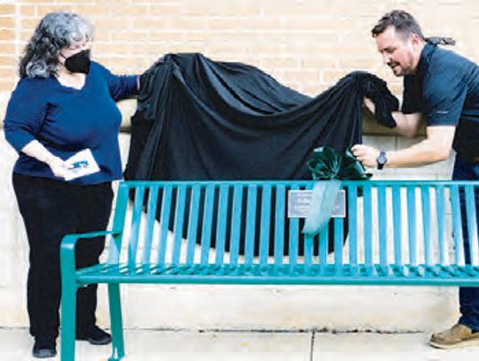 BENCH DEDICATED TO LATE CITY EMPLOYEE