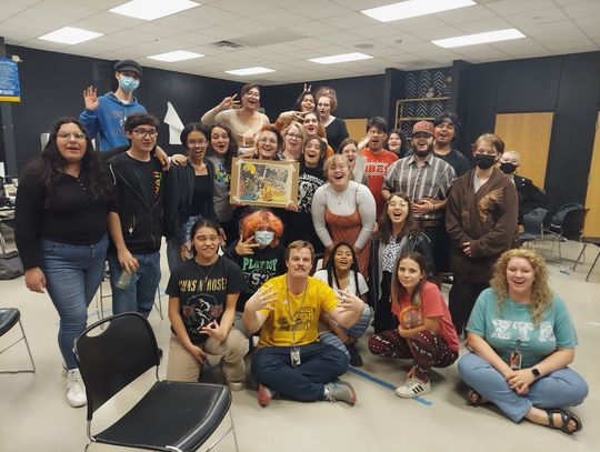 CCHS musical theater students prepare for their first day of rehearsal back in early November. Photos courtesy of Tyrone D. Smith