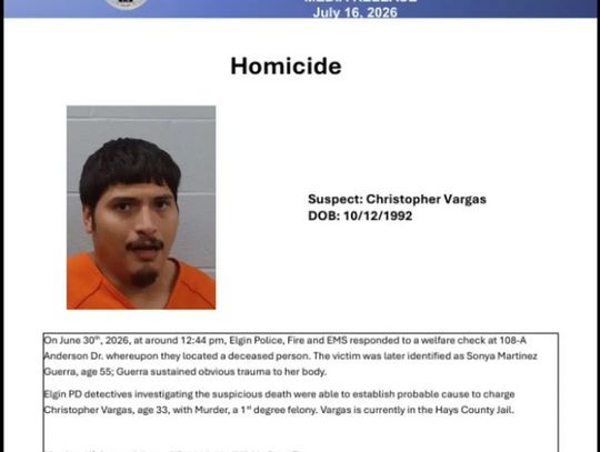 Elgin PD names suspect in June 30 murder