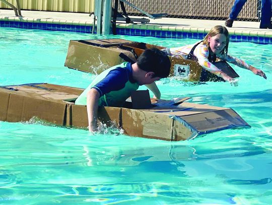 Elginites set sail in cardboard vessels