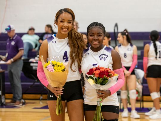 Lady Cats sweep Cougars in Senior Night showcase