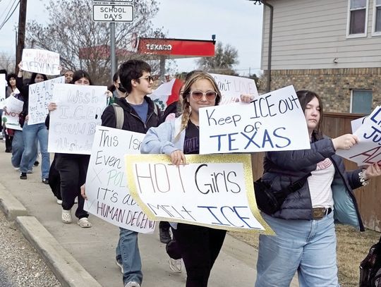 Students protest ICE