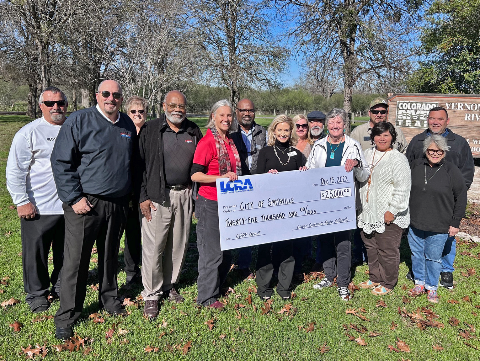 LCRA awards $25K for new park sign