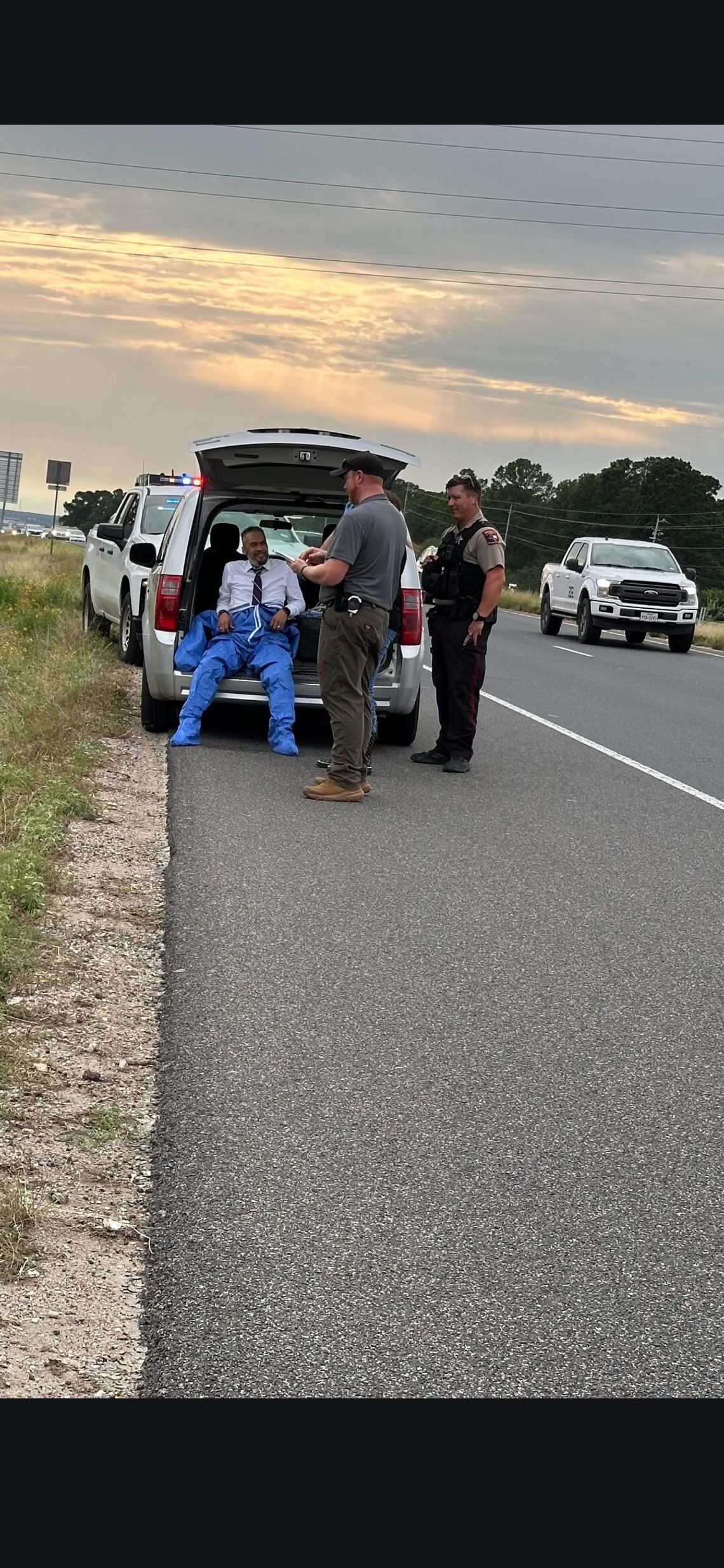 Authorities conducting reported search and rescue mission