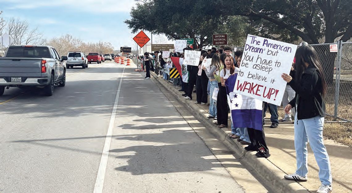 BISD students walk out on ICE