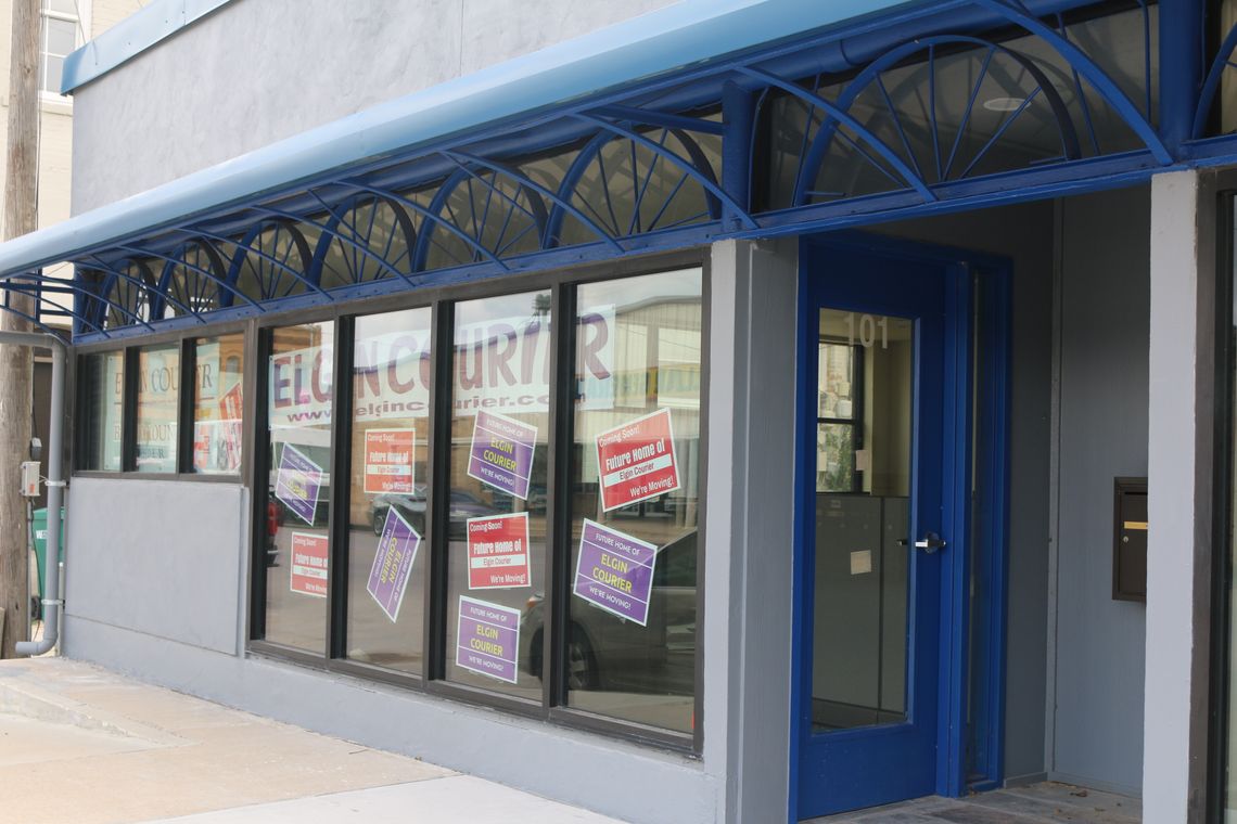 The Elgin Courier’s new office will be located at 111 W. Second Street. A red carpet event will be held Oct. 28 during the city’s Hogeye Festival.