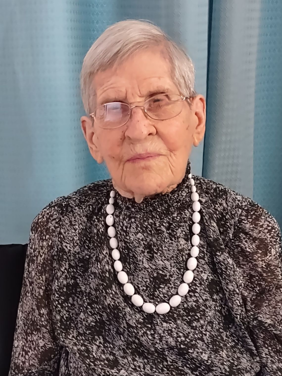 Irene Magnuson in her 1940 Elgin High School graduation photo compared to a recent photo taken shortly before her 100th birthday.  Photos courtesy of Marion Magnuson