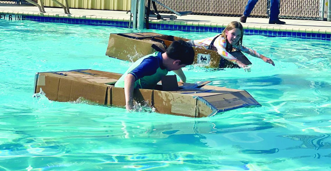 Elginites set sail in cardboard vessels