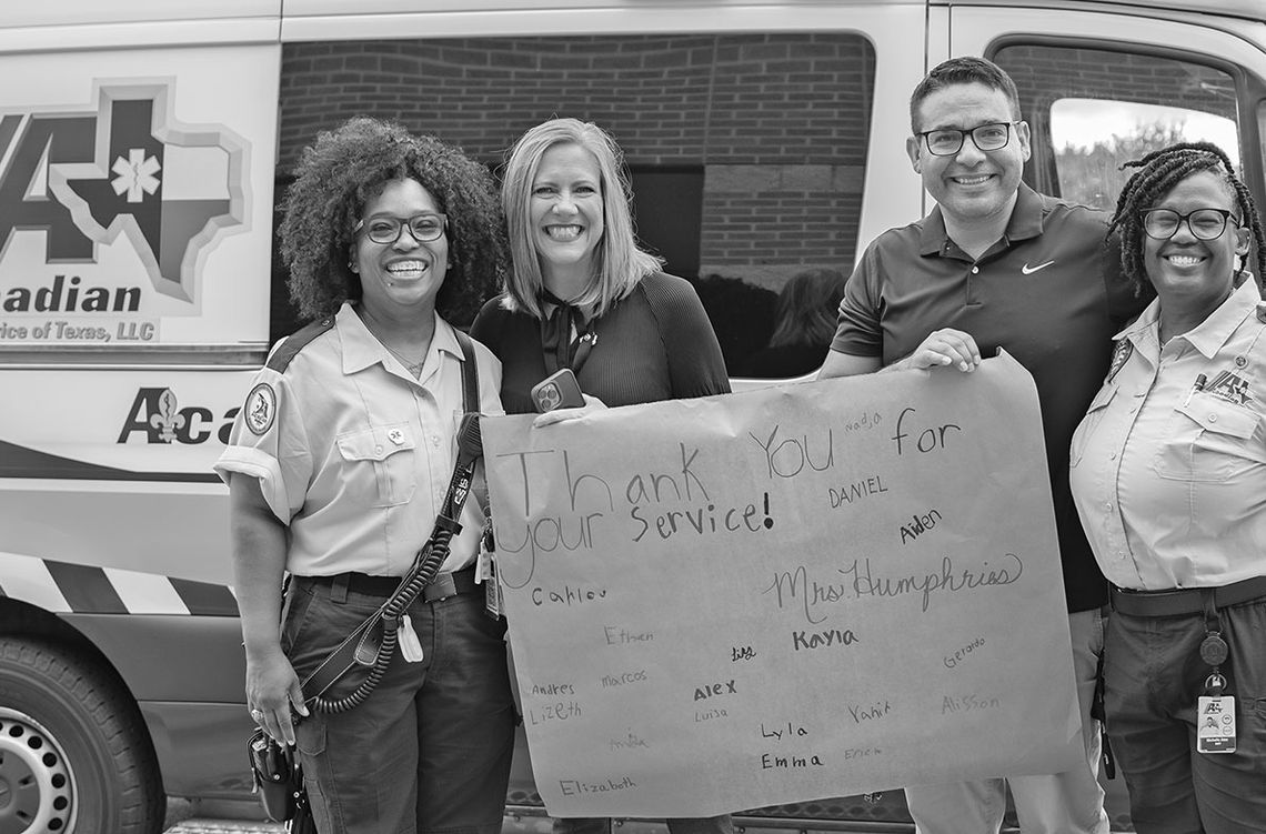 Students show appreciation for first responders