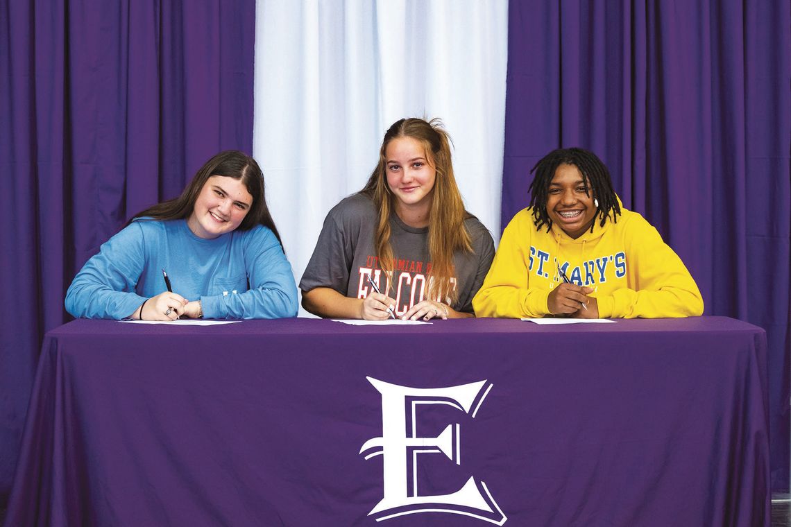 Three Lady Wildcats sign softball NLI