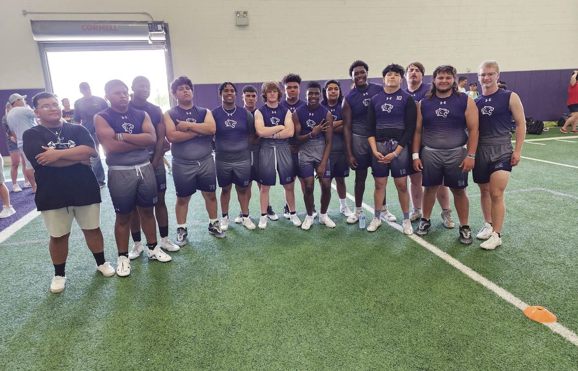 Wildcats football competes at Lineman Challenge Qualifier