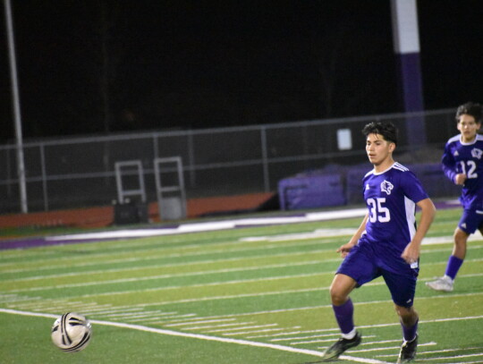 Teofilo Ferrusca races towards the ball to stop the opposing offense.