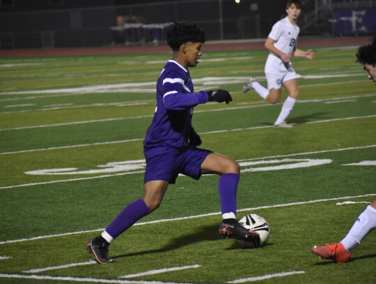 Guillermo Hernandez showcases some crafty ball handling during Friday night’s game versus Georgetown. Photo by Quinn Donoghue