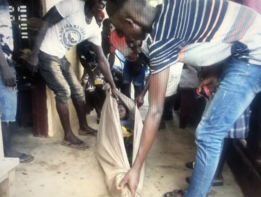 A young boy is transported to a hospital in a rural area of Liberia. Courtesy photo