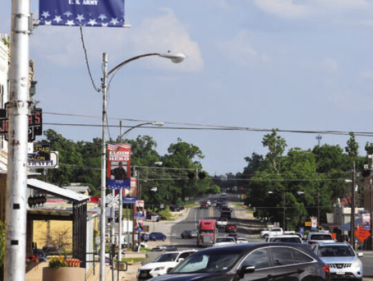 As you ride through downtown Elgin, you can see how the city is recognizing hometown heroes. Photos by Jason Hennington