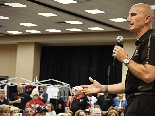 Keynote speaker Ben Keating is a professional driver on the international level and a Texas business owner. Photo courtesy of David Valdez