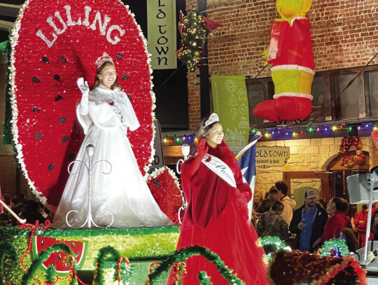 McDade’s watermelon royalty representing their town with grace. Photo by Niko Demetriou