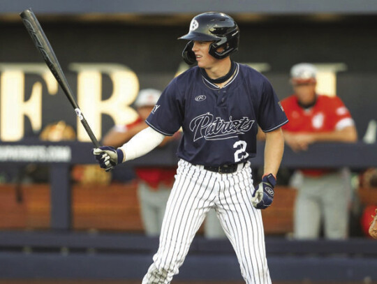 Dallas Baptist University outfielder Jace Grady in action during the 2023 NCAA college baseball season. Photo courtesy of Dallas Baptist University