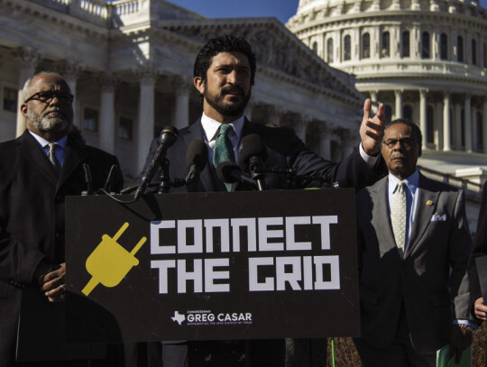 Rep. Greg Casar, D-Texas, announced during a press conference Feb. 14 he filed the ‘Connect the Grid Act’ in Washington, D.C. Photo courtesy of the office of Congressman Greg Casar